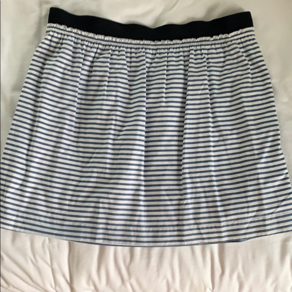Cotton striped skirt